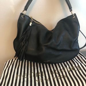Henri Bendel Black Leather Bag